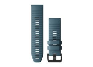 Curea Garmin Quickfit 26 Silicon Lakeside Blue cu striatii