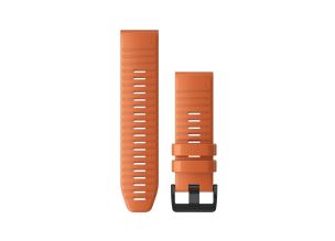 Curea Garmin Quickfit 26 Silicon Orange cu striatii